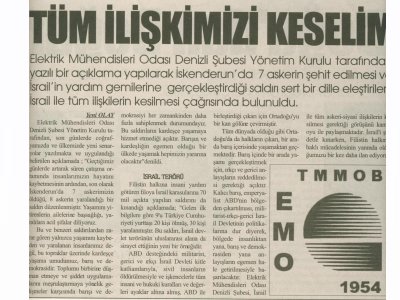 02.06.2010 - YENİOLAY / TÜM İLİŞKİMİZİ KESELİM