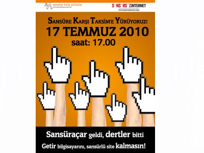 İSTANBUL'DA SANSÜRE KARŞI YÜRÜYÜŞ!