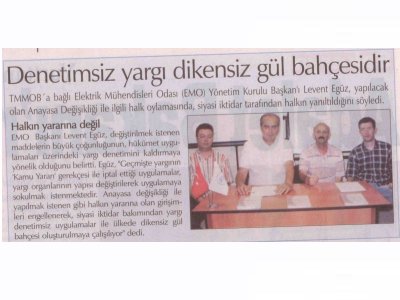 DENETİMSİZ YARGI DİKENSİZ GÜL BAHÇESİDİR (SAKARYA)