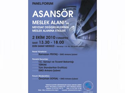 ASANSÖR MESLEK ALANINA İLİŞKİN PANEL FORUM GERÇEKLEŞECEK