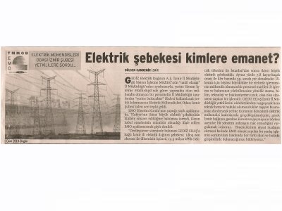 ELEKTRİK ŞEBEKESİ KİMLERE EMANET-01.10.2010 BİRGÜN