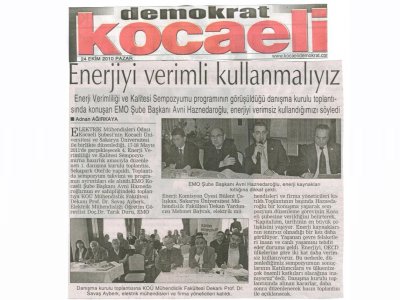 ENERJİYİ VERİMLİ KULLANMALIYIZ
