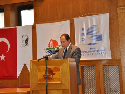ENERJİ VERİMLİLİĞİ VE YASAL MEVZUTLAR İLE KOSGEB DESTEKLERİ HAKKINDA KOSGEB VE EMO ANTALYA ŞUBESİNİN KATILIMI İLE BİLGİLENDİRME TOPLANTISI YAPILDI