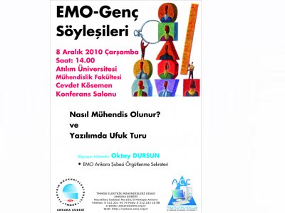 ATILIM ÜNİVERSİTESİNDE EMO-GENÇ SÖYLEŞİSİ DÜZENLENECEK