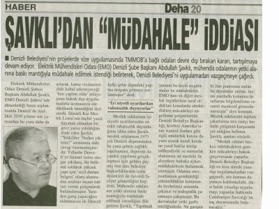 ŞAVKILI`DAN MÜDAHALE İDDİASI
