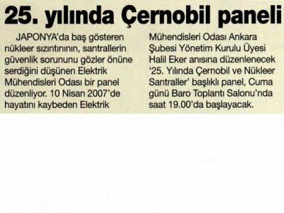 25.YILINDA ÇERNOBİL PANELİ (HABERTÜRK ANKARA, 06.04.2011)