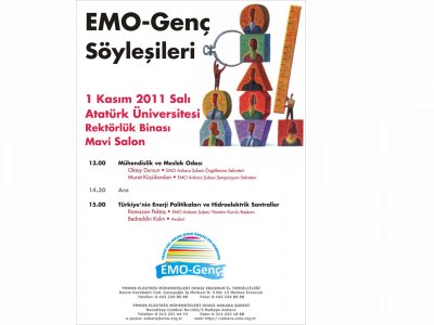 ATATÜRK ÜNİVERSİTESİ’NDE EMO- GENÇ SÖYLEŞİSİ DÜZENLENECEK