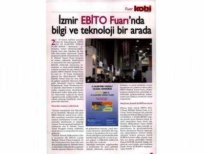 İZMİR EBİTO FUARINDA BİLGİ VE TEKNOLOJİ BİRARADA - 01.11.2011 - KOBİ DÜNYASI