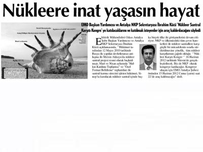NÜKLEERE İNAT YAŞASIN HAYAT (ANTALYA KÖRFEZ-14.06.2012)