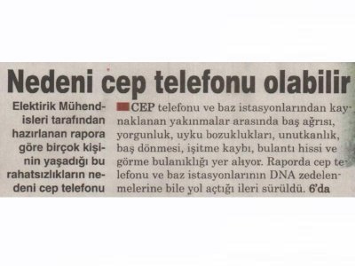 NEDENİ CEP TELEFONU OLABİLİR (ANADOLU MANŞET, 12.08.2012)