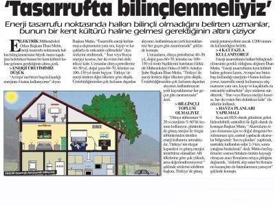 TASARRUFTA BİLİNÇLENMELIYIZ (KORKUTELİ GÜNDEM-29.09.2012)
