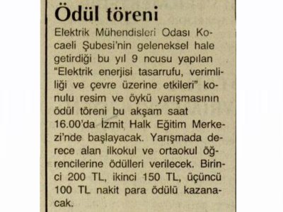 ÖDÜL TÖRENİ-ÖZGÜR KOCAELİ