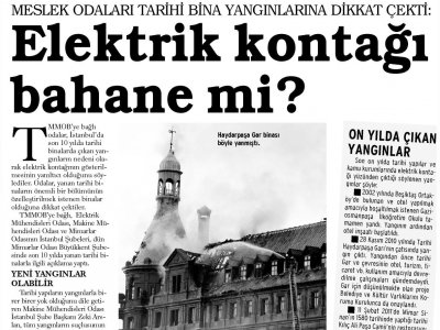 ELEKTRİK KONTAĞI BAHANE Mİ ? (1 ŞUBAT 2013 - EVRENSEL)