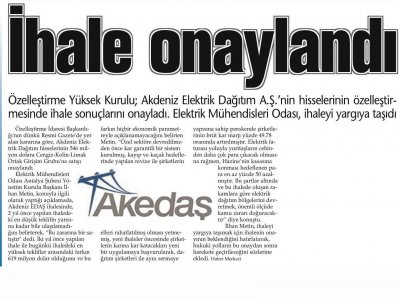 İHALE ONAYLANDI  (HÜRSES ANTALYA-09.03.2013)