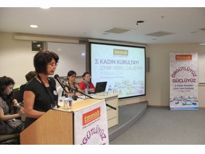 3.KADIN KURULTAYI İZMİR YEREL ÇALIŞTAYI DÜZENLENDİ.