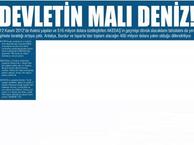 DEVLETİN MALI DENİZ!  (AKDENİZ BEYAZ-11.07.2013)