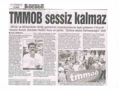 TMMOB SESSİZ KALMAZ-DEMOKRAT KOCAELİ
