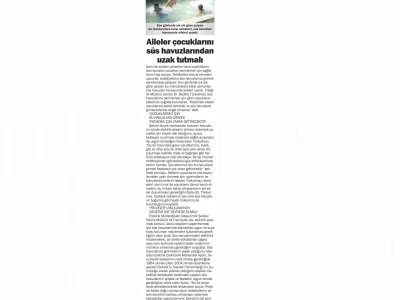 AİLELER ÇOCUKLARINI SÜS HAVUZLARINDAN UZAK TUTMALI - 01.07.2013 -HABER VAKTİM