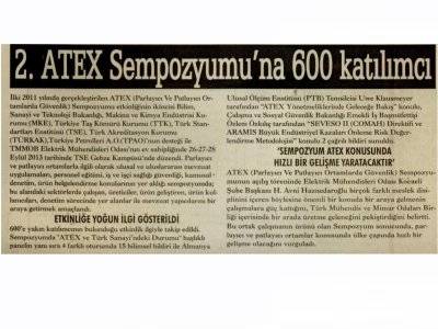 2.ATEX SEMPOZYUMU`NA 600 KATILIMCI-ÇAĞDAŞ KOCAELİ