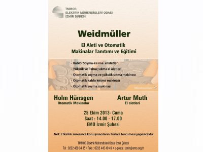 WEİDMÜLLER - EL ALETİ VE OTOMATİK MAKİNALAR TANITIMI VE EĞİTİMİ