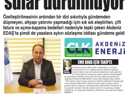 AKDENİZ EDAŞTA SULAR DURULMUYOR (AKDENİZ GERÇEK-05.02.2014)
