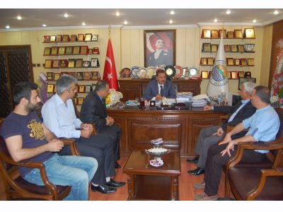 ŞUBEMİZ YÖNETİM KURULUNDAN BAŞKAN TUNAYA ZİYARET