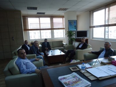 AKDENİZ BELEDİYE BAŞKANI MEHMET FAZIL TÜRK MAKAMINDA ZİYARET EDİLDİ