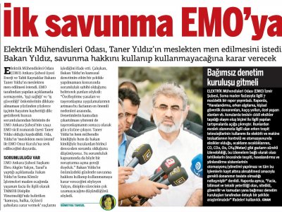 İLK SAVUNMA EMO`YA (TARAF, 19.05.2014)
