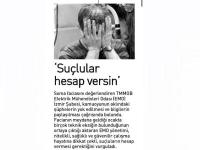 SUÇLULAR HESAP VERSİN - 18.05.2014 -EGE TELGRAF