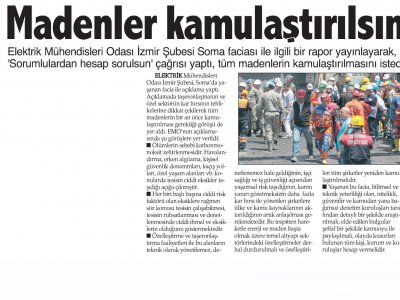 MADENLER KAMULAŞTIRILSIN -19.05.2014 -DOKUZ EYLÜL