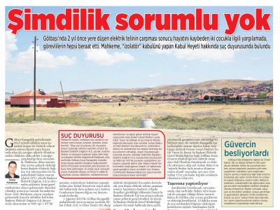 SORUMLUSU KİM? (MİLLİYET ANKARA, 16.06.2014)