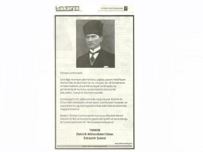 29 EKİM CUMHURİYET BAYRAMI KUTLU OLSUN