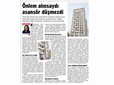 ÖNLEM ALINSAYDI ASANSÖR DÜŞMEZDİ - 18.10.2014 -BİRGÜN