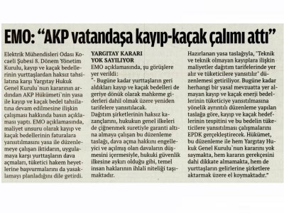 EMO: AKP VATANDAŞA KAYIP-KAÇAK ÇALIMI ATTI-ÖZGÜR KOCAELİ