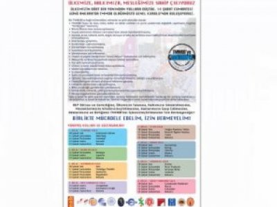 TMMOB YASASI DEĞİŞİKLİĞİNE KARŞI 14 ŞUBAT’TA ANKARA’YA YÜRÜYORUZ
