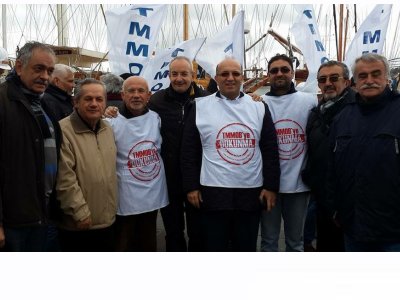 TMMOB BODRUM İKK DAN TORBA YASA YÜRÜYÜŞÜ