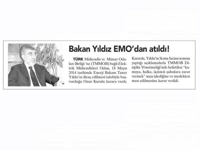 BAKAN YILDIZ EMO DAN ATILDI (AYDINLIK, 3.3.2015)