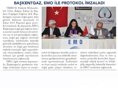 BAŞKENTGAZ, EMO İLE PROTOKOL İMZALADI (ENERJİ PANORAMA, 1.3.2015)