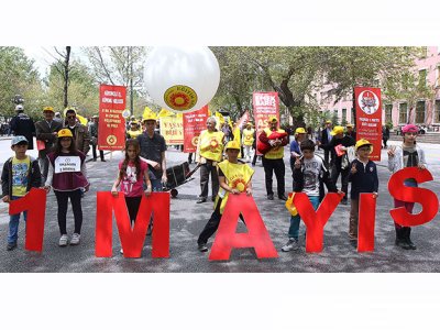 İŞÇİ VE EMEKÇİLER ANKARADA 1 MAYISI KUTLADI