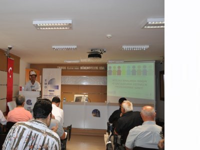 NİTELİKLİ BİNALARDA YANGIN  VE GAZ ALGILAMA PROJELENDİRME SÜRECİ SEMİNERİ DÜZENLENDİ