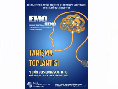 EMO-GENÇ TANIŞMA TOPLANTISI 9 EKİM`DE