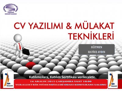 II. MÜLAKAT TEKNİKLERİ VE CV HAZIRLAMA SEMİNERİ DÜZENLENİYOR