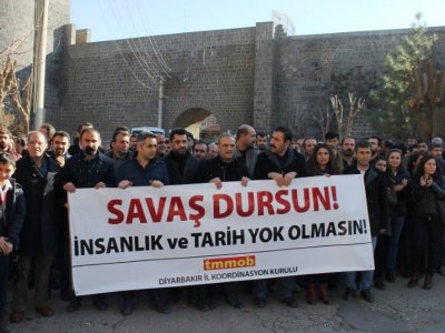 TMMOB DİYARBAKIR İL KOORDİNASYON KURULU: SAVAŞ DURSUN İNSANLIK VE TARİH YOK OLMASIN..