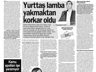 YURTTAŞ LAMBA YAKMAKTAN KORKAR OLDU (HABER EKSPRES)