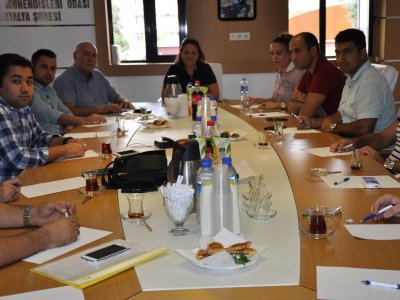 BELEDİYE ÇALIŞANI MESLEKTAŞLARIMIZLA TOPLANTI DÜZENLENDİ