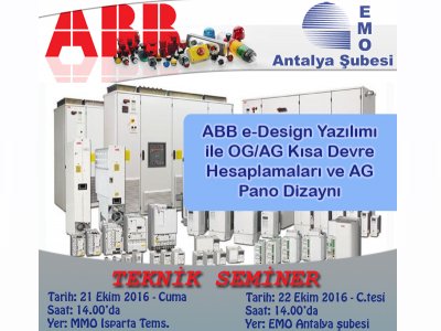 KISA DEVRE HESAPLAMALARI VE AG PANO DİZAYNI SEMİNERİ