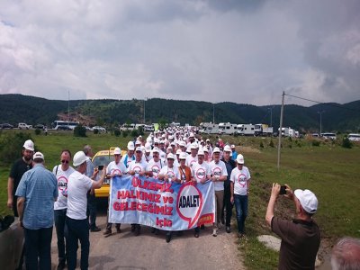 TMMOB ÜYELERİ ADALET YÜRÜYÜŞÜNE KATILDI