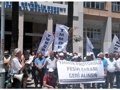 TMMOB ASGARİ ÜCRET PROTOKOLÜ İÇİN SOKAĞA ÇIKTI