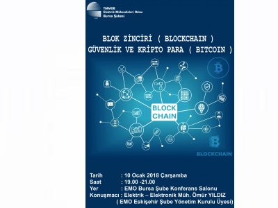 ` BLOK ZİNCİRİ (BLOCKCHAIN)  GÜVENLİK VE KRİPTO PARA (BITCOIN) `  SEMİNERİ