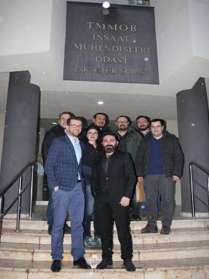 İNŞAAT MÜHENDİSLERİ ODASI ESKİŞEHİR ŞUBESİ YÖNETİM KURULU ZİYARET EDİLDİ